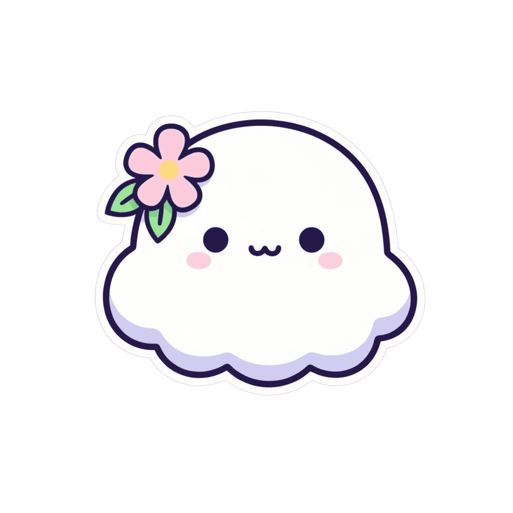 Breathy cloud mascot